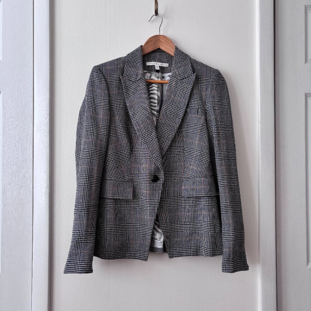 Veronica Beard Cutaway Linen Cotton Dickey Jacket - Picture 2 of 7